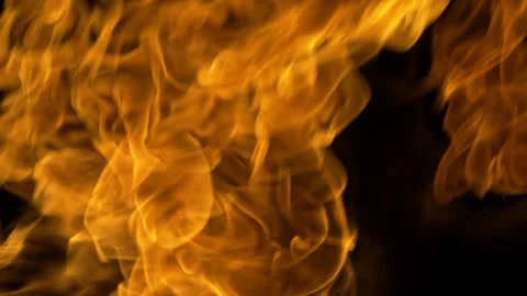 Real Ground Fire Burning with Flames and Smoke – Cinematic Fire Background 스톡 동영상 343550662