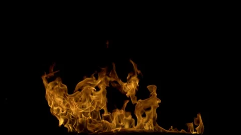 Real Ground Fire Burning with Flames and Smoke – Cinematic Fire Background 스톡 동영상 343551675