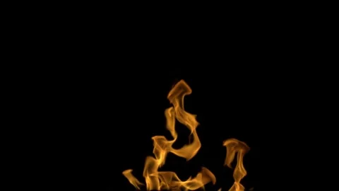 Real Ground Fire Burning with Flames and Smoke – Cinematic Fire Background 스톡 동영상 343551730