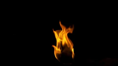 Real Ground Fire Burning with Flames and Smoke – Cinematic Fire Background 库存影片 343554446