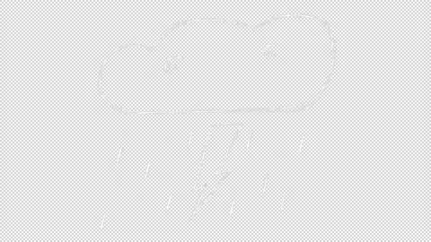 The real hand-drawn animation of the Thunderstorm Stock Footage 140783888