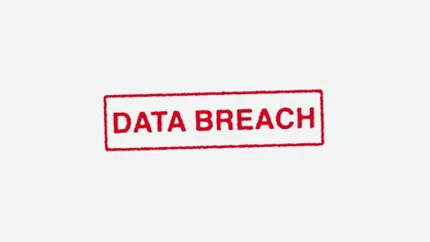 Real Hand Stamping Data Breach on White Background Stock Footage 246700498