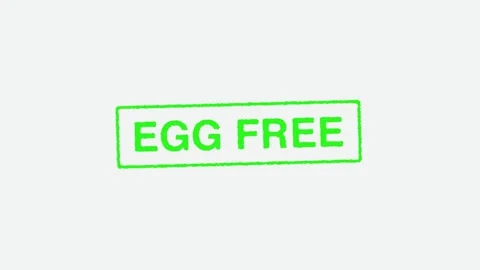 Real Hand Stamping Egg Free Stamp on White Background Stock Footage 246695053