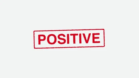 Real Hand Stamping Positive on White Background Stock Footage 246701583
