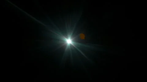 Real Lens Flare Overlay Isolated on Black Background at 1000fps Slow Motion. Stock Footage 339528614