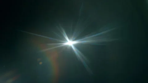 Real Lens Flare Overlay Isolated on Black Background at 1000fps Slow Motion. Stock Footage 340061369