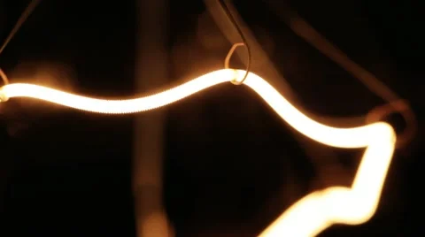 Real light bulb flickering. Stock Footage 21356274