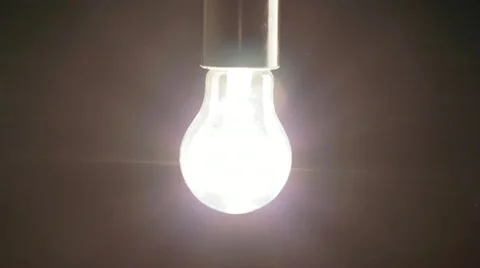 Real light bulb flickering. Stock Footage 21356805