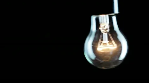 Real light bulb flickering. Stock Footage 21357391