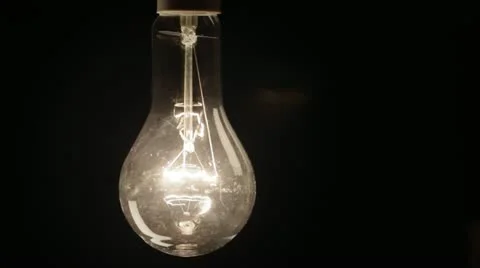 Real light bulb flickering. Stock Footage 21358168