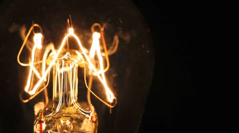 Real light bulb flickering. Stock Footage 23113479