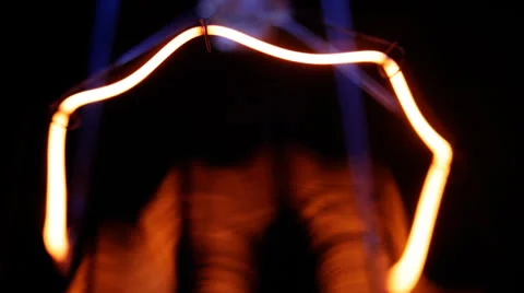 Real light bulb flickering. Stock Footage 23113834