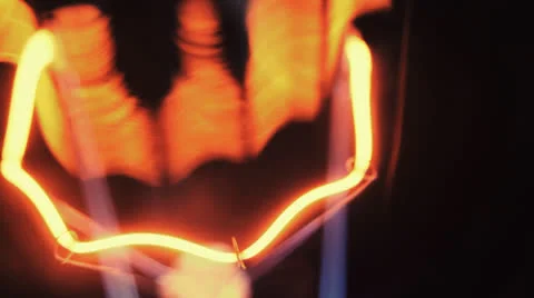 Real light bulb flickering. Stock Footage 23113845