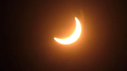 Real live Solar Eclipse in 4K Stock Footage 79105667