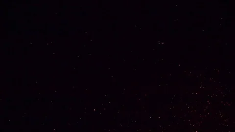 Real loopsparks from big bonfire Stock Footage 77491409