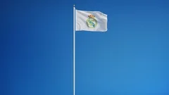 Spain Madrid July 2018 Real Madrid Flag Waving Slow Motion Stock Video  Footage by ©RailwayFX #308573256