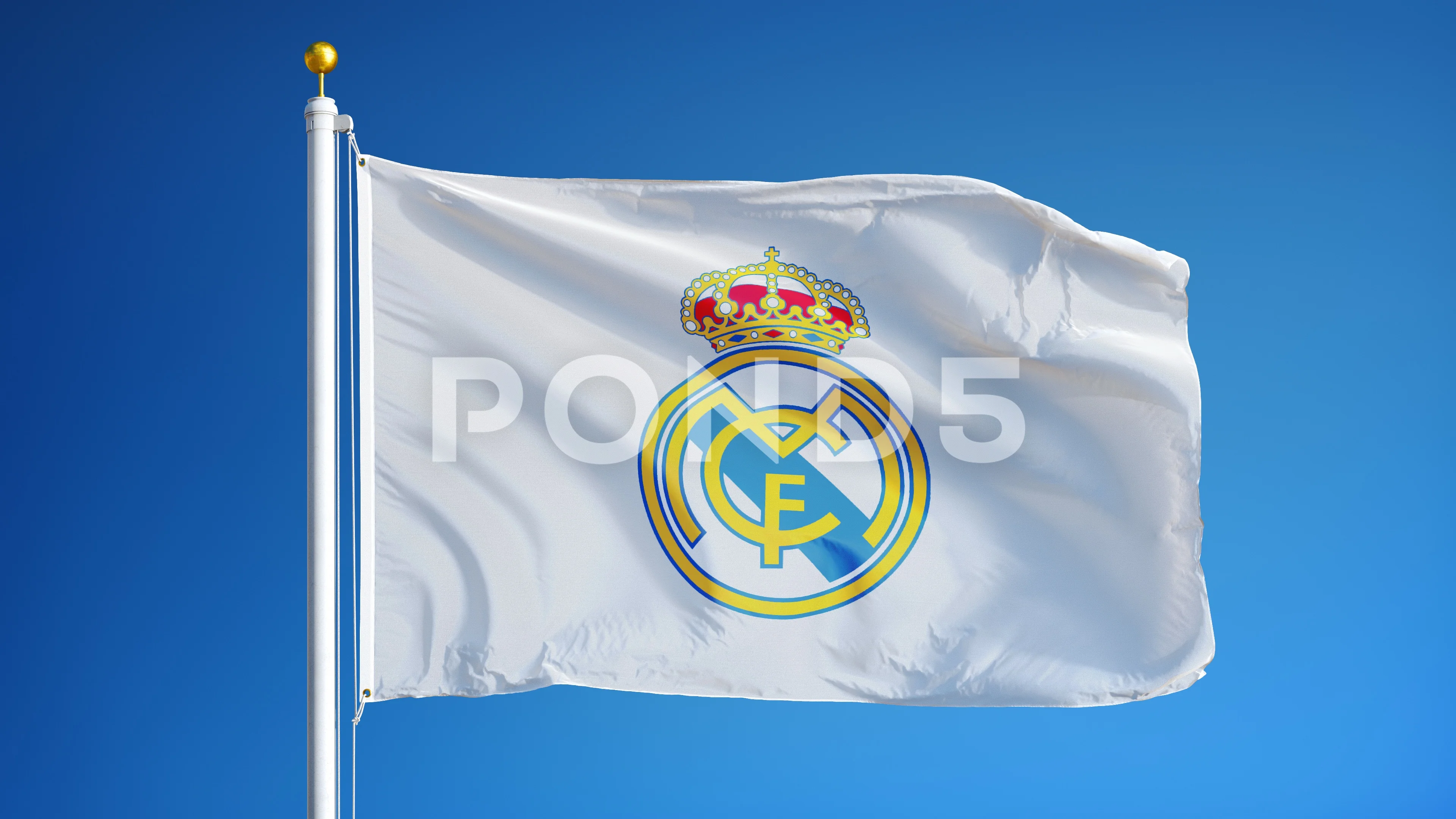 Real Madrid CF Fan Flag (GIF) - All Waving Flags