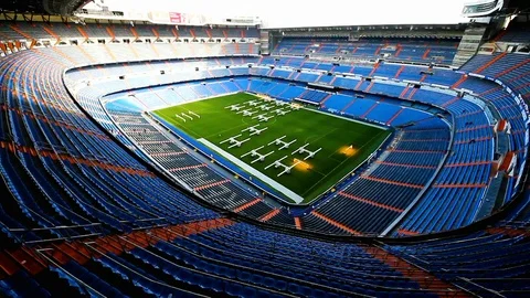 Real Madrid soccer stadium. Stock Footage 110714362