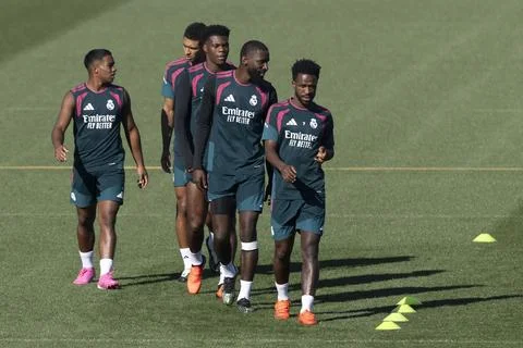 Real Madrid training session ahead of La Liga match, Spain - 14 Sep 2026 Stock Photos