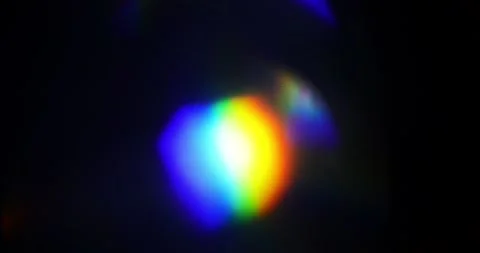 Real organic light leaks, orbs, rainbow and flares made with vintage cinema lens Stock Footage 88952853