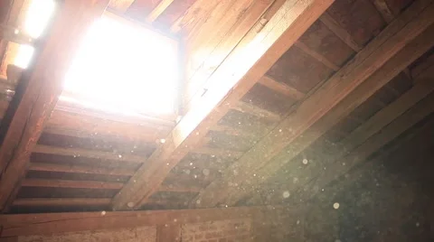 Real particles of dust in a light ray from the window Vídeo Stock 47868624