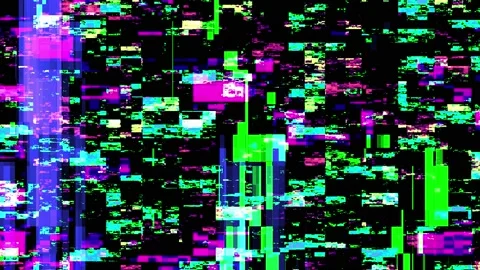 Real Pixel Noise Glitches background Stock Footage 232887919