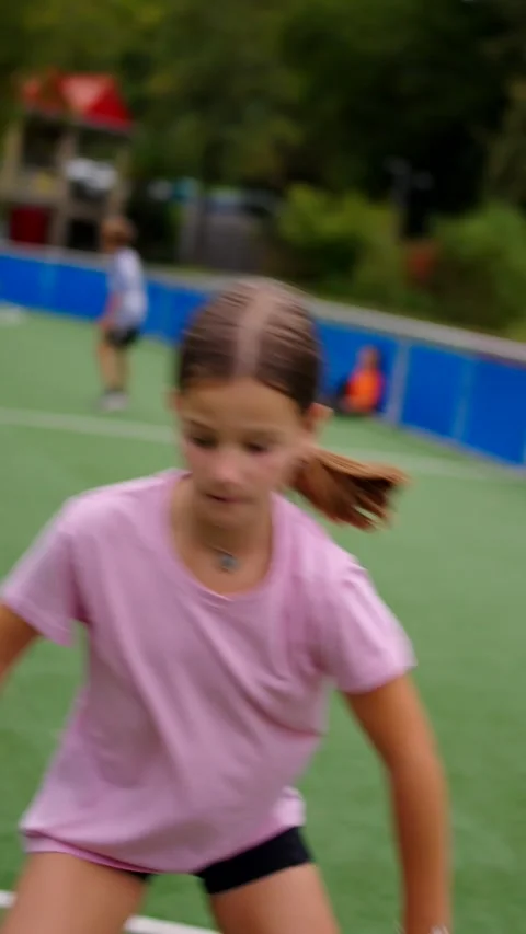 Real point of view of camera playing basketball. Stock-Footage 283467676