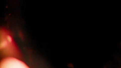 Real Prism Light Leaks Orange Color Stock Footage 322112572