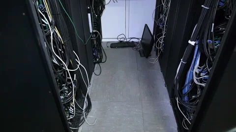 Real Render Farm and Database Server Stock Footage 59830255