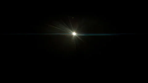 Real Shooted Anamorphic Lens Flare on Black Background in Super Slow Motion. Stock Footage 341239339