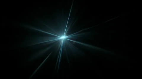 Real Shooted Blue Lens Flare Overlay in Motion Isolated on Black Background in Stock Footage 341669735