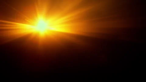 Real Shooted Orange Lens Flare Overlay in Motion Isolated on Black Background in Stock Footage 341670100