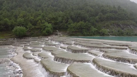 Real Shot of Blue Moon Valley Scenery in Lijiang Yunnan China Video stock 336883380