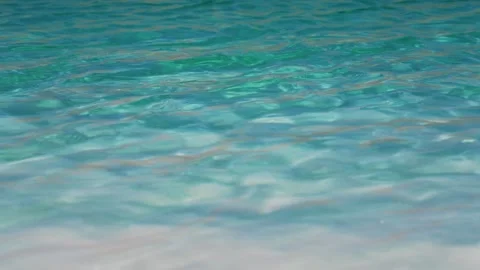 Real Shot of Sunlight Transparent Ripple Lake Surface at Emerald Lake Qinghai 動画素材 337150501