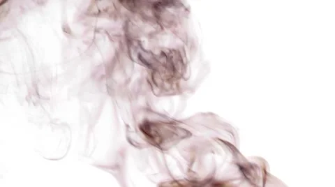 Real Silky Smoke on White Background Stock Footage 68034134