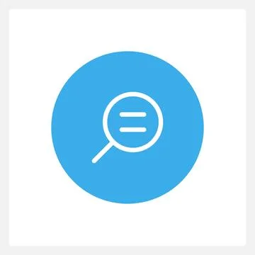 Real size zoom button UI element template Stock Illustration