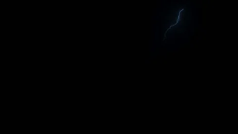 Real Sky Multiple Lightning Strikes Blue Stock Footage 76670504