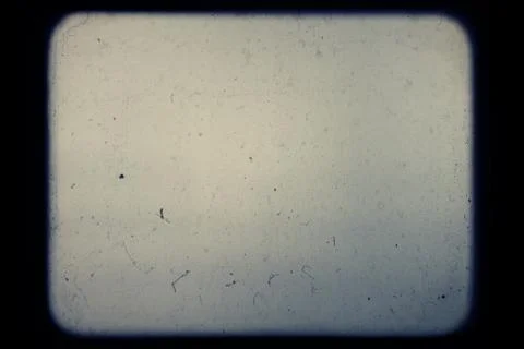 Real slide projector screen with optical effects and dust. Stock Photos