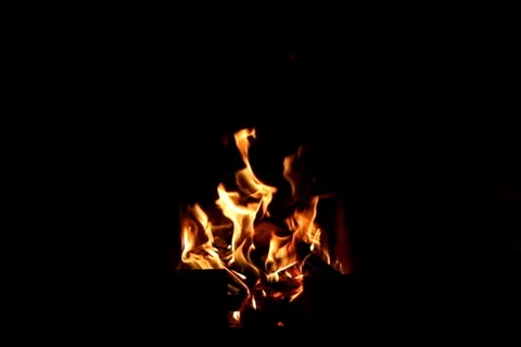 Real Slow Fire 1 NTSC Stock Footage 1042409