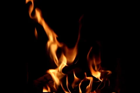 Real Slow Fire 2 NTSC Stock Footage 1042666