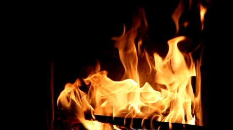 Real Slow Fire 5 Full HD Stock Footage 1044186