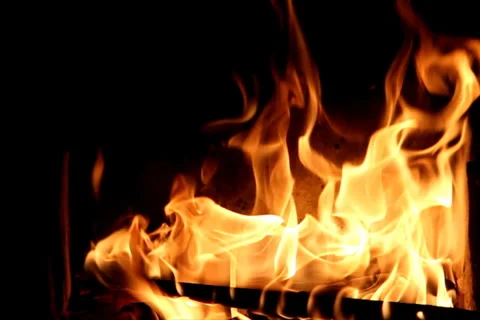 Real Slow Fire 5 NTSC Stock Footage 1044184