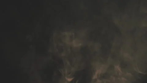 Real smoke on black background Stock Footage 164863217