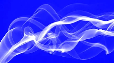 Real smoke on blue background Stock Footage 8535454