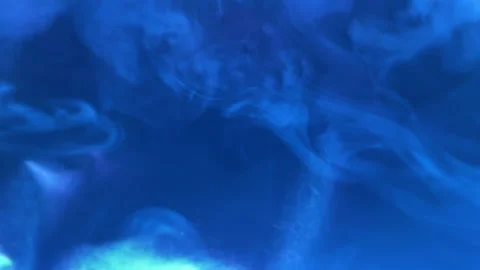 Real smoke on blur blue background Stock Footage 170443626
