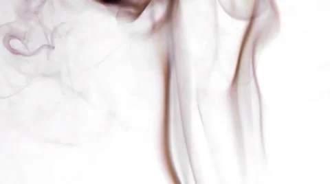 Real Smoke on White Background Stock Footage 68034215