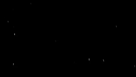Real snow falling isolated against black background Video stock 71967817