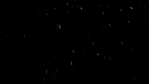 Real snow falling isolated against black background Video stock 71967837