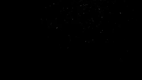 Real snow falling isolated against black background Video stock 71968015