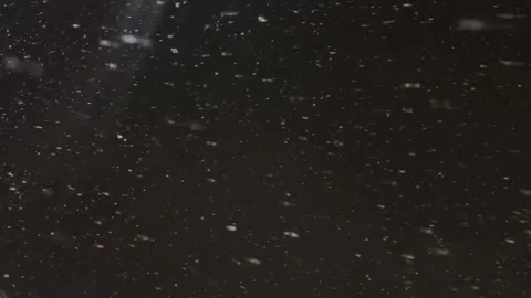 Real snow falls on camera. Falling snow. Heavy snowfall video. Winter fairy tale Stock Footage 261222314